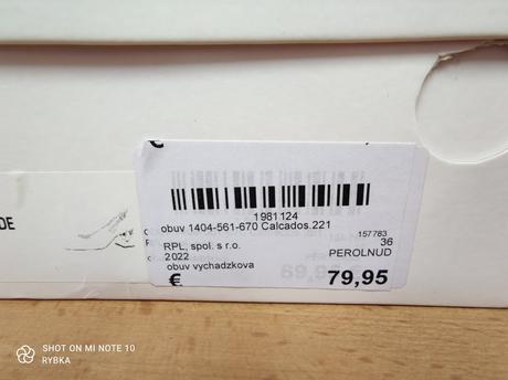 Lodičky s otvorenou pätou, 36