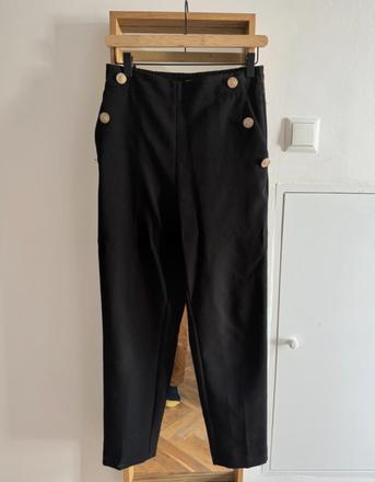 Zara elegantne biznis nohavice so zlatými gombíkmi, zara,s