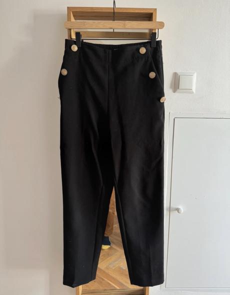 Zara elegantne biznis nohavice so zlatými gombíkmi, zara,s