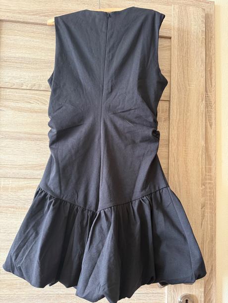 Cierne balonove mini saty, reserved,38 / 40 / l / m