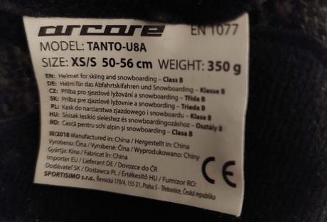 Lyžiarska prilba detská, s