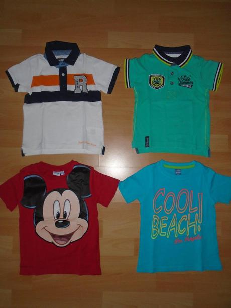 Trička 4ks - (malo nosene) vel. 80-92/ hm / c&a/di, h&m,80
