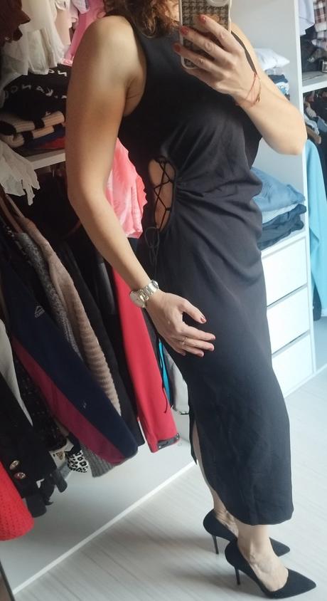 Čierne sexi saty, reserved,40