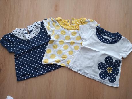 Bodkované tričká s krátkym rukávom, tu,80