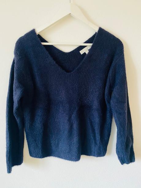 H&m tmavomodrý svetrík, h&m,xs