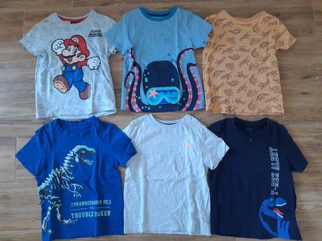 28 ks letne oblecenie vel 110-116, 104–116