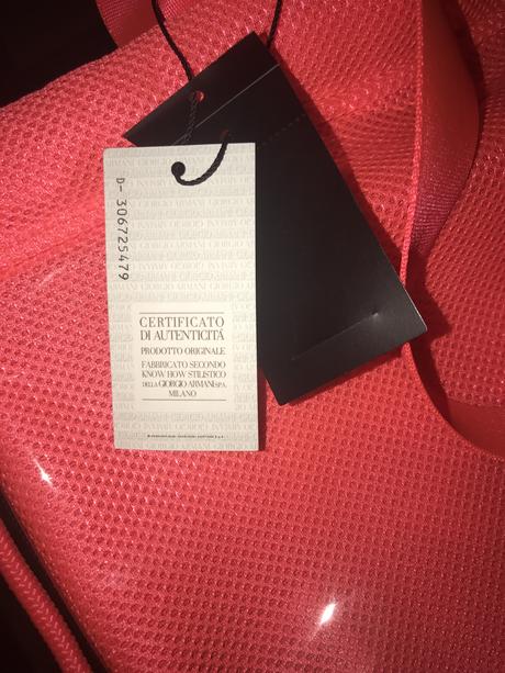 Neónová taška armani, armani