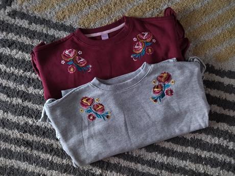 Zateplená mikinka s kvetinkami, dopodopo,128