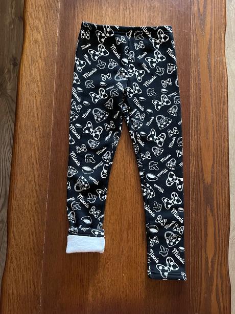 Zateplené hrubé legínky minnie mouse, disney,128