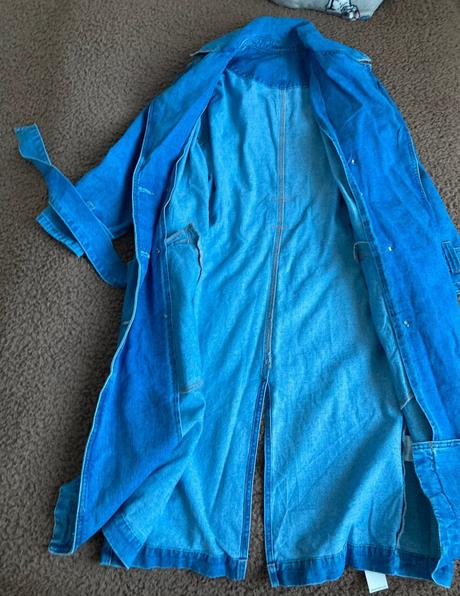 Dámsky riflovy kabát, m