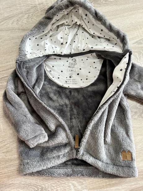 Huňatá mikina medvedík 86/92, f&f,92