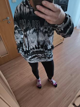 Velúrová mikina lola bianka, m