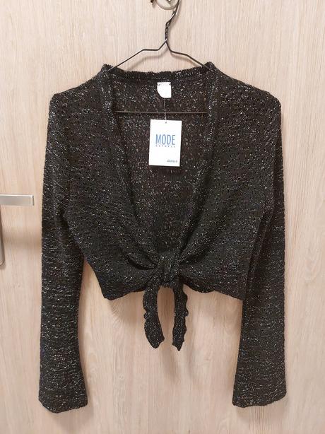 Bolero / svetrík s viazaním, quelle,s