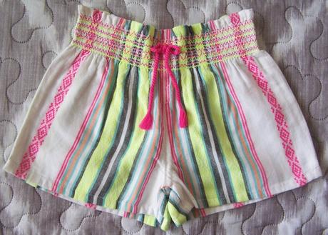 Suknička + tričko + 2 x šortky 7 - 8 rokov č. 128, h&m,128