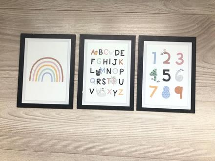 Sada 3 detských tabuliek, 