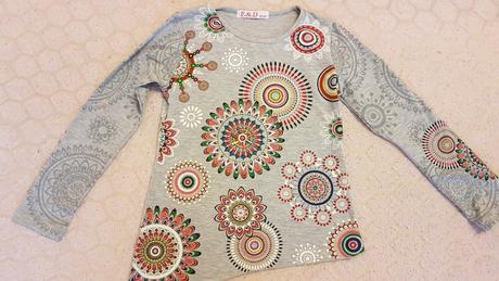 Asymetrické dievčenské tričko, 116