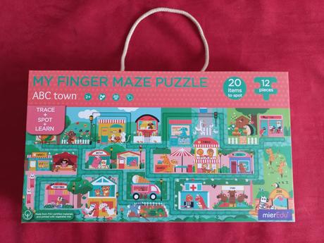 Mieredu puzzle prstom po bludisku - mesto / zoo,