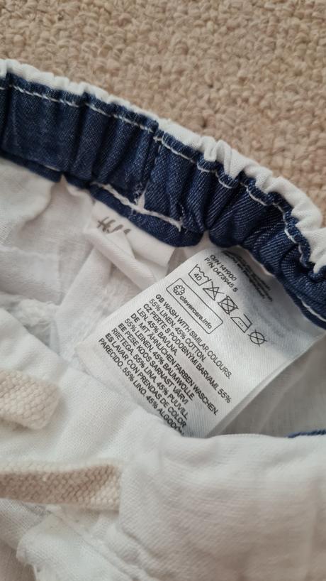 Letne nohavice h&m s lanom, h&m,86