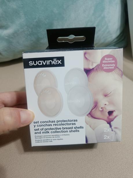 Suavinex sada 2 mušlí na zber mm, 