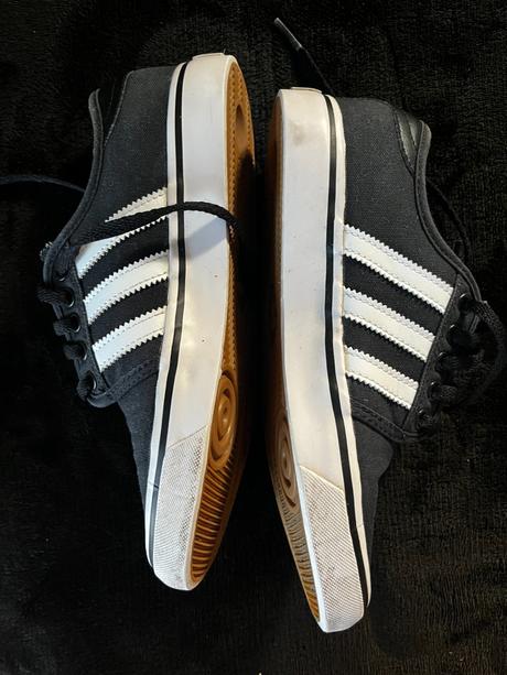 Adidas grey/white canvas shoes, adidas,36