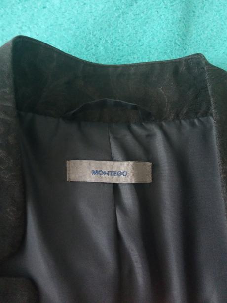 Čierne sako montego, 40