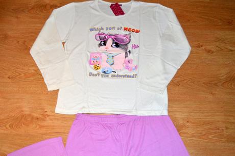 Dámske pyžamko s mačičkou, l / xl
