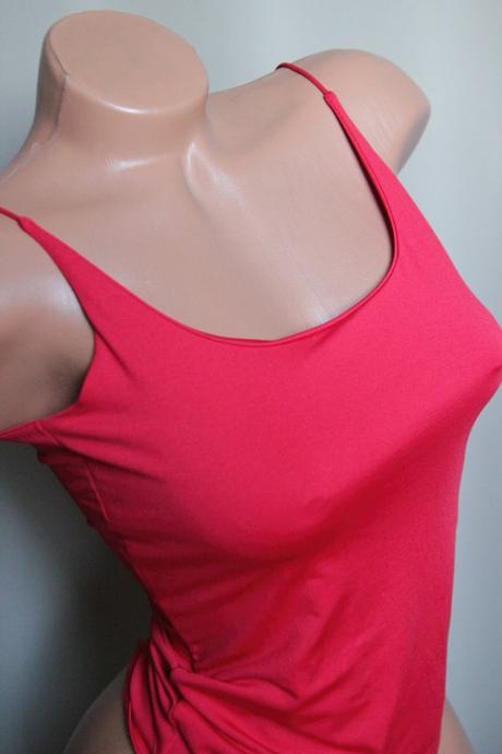 Červený body top xs, xs