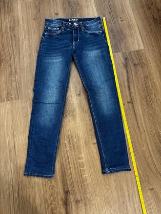 Zateplené dievčenské džínsy h&m s podšívkou, h&m,134