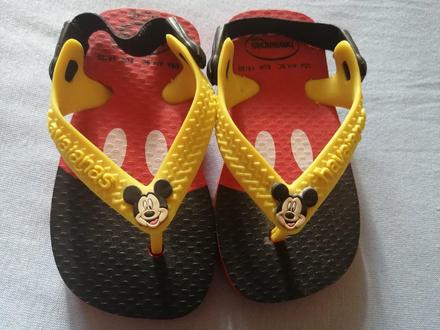Sandálky havaianas vel. 18/19 mickey mouse, 18 / 19