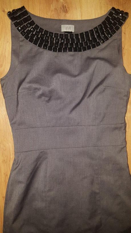 Sivé púzdrové šaty, h&m,34