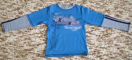 Modrá mikina / tričko, 110