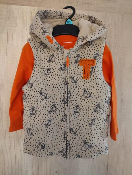 Nová vesta a tričko disney tiger f&f 80, f&f,80