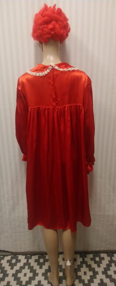 2 dielny kostým klaunka-šašo, šaty a parochňa l-xl,