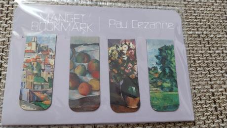4 knizne magneticke zalozky paul cezanne, 