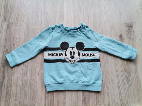 Chlapčenska mikina mickey bledomodrá, disney,80