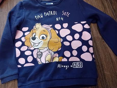 Dievčenská mikina cez hlavu  zateplená vo veľ.116, f&f,116