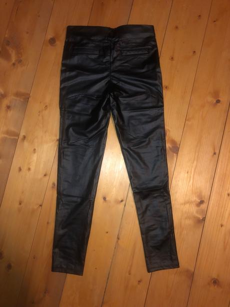 Kožené legíny (push up), denim,l