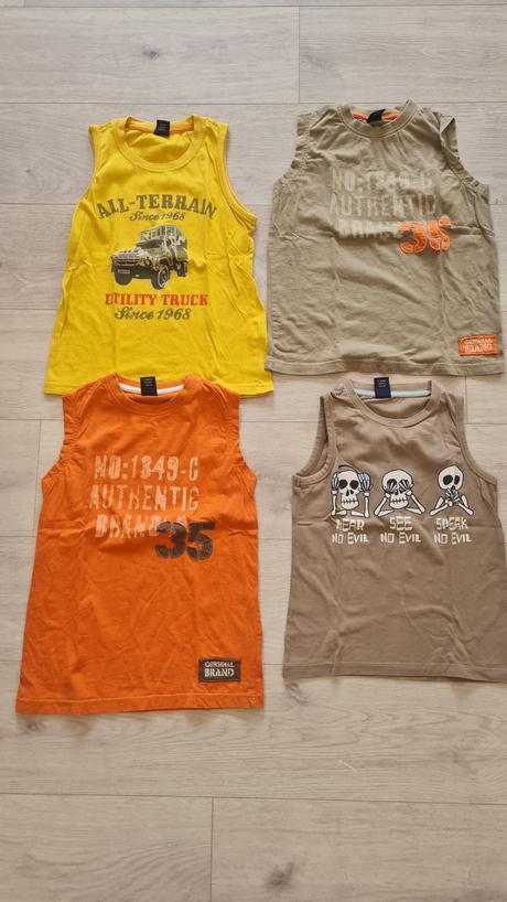 4x letné tielko next veľkosť 128, 7 az 8 rokov, next,128