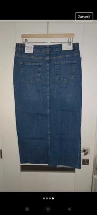 Riflová sukňa, stradivarius,42