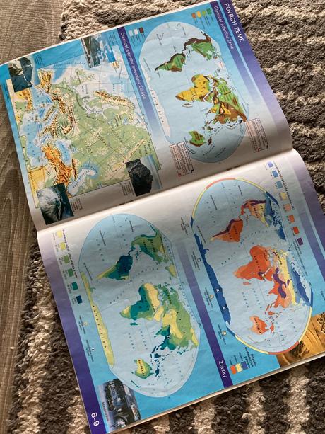 Školský atlas - zem, krajina, človek, mapa (1998), 