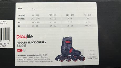 Detske kolieskove korcule playlife riddler black c, 27