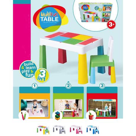 Sada nábytku pre deti multifun - stolček,
