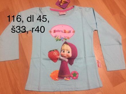 Tričko máša a medveď, 116