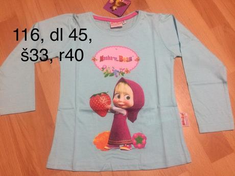 Tričko máša a medveď, 116