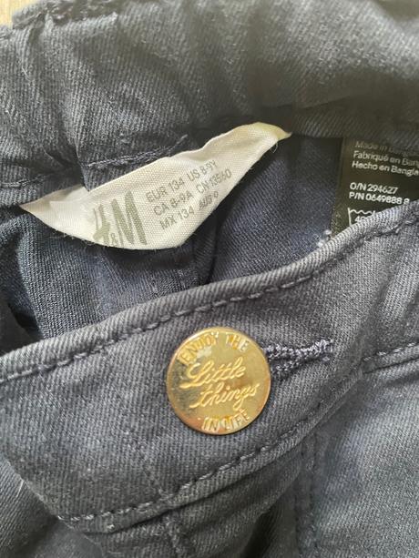 Nohavice 8-9 rokov, h&m,134