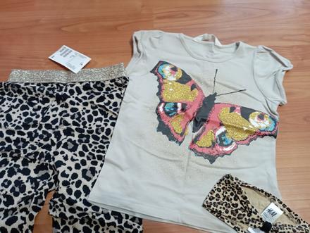 Nohavice , tričko, celenka, h&m,92