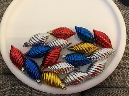 Vianočné ozdoby 16 ks, plast,