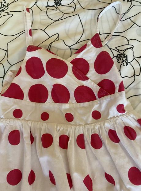 Letné guličkové šaty indigo v. 122/128, marks & spencer,122