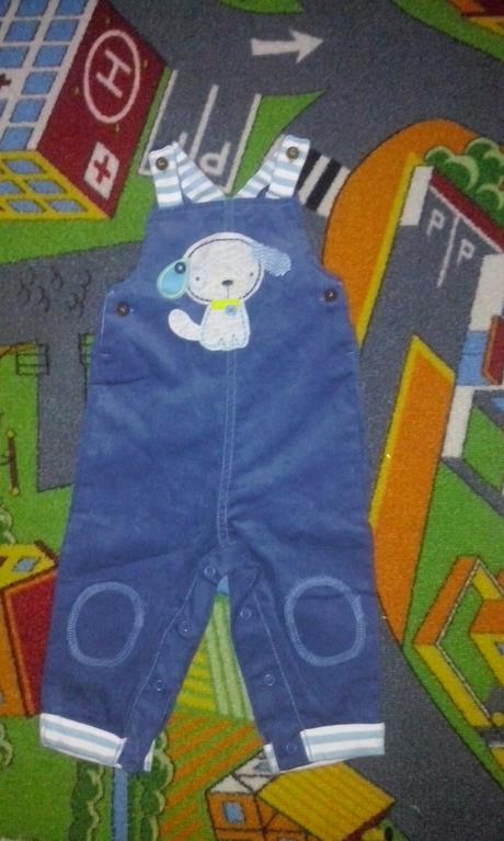 Menčestrové nohavice na traky, f&f,68