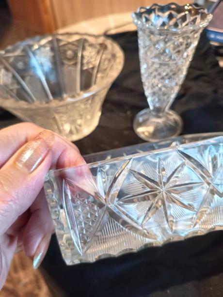 Brúsené sklo plus miska, 